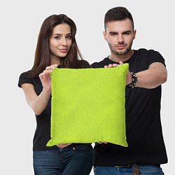 Подушка квадратная Зеленый неон из фильма Барби, цвет: 3D-принт — фото 2