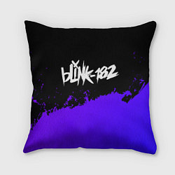 Подушка квадратная Blink 182 Purple Grunge, цвет: 3D-принт
