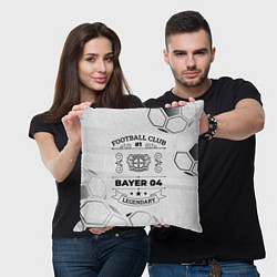 Подушка квадратная Bayer 04 Football Club Number 1 Legendary, цвет: 3D-принт — фото 2