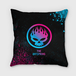 Подушка квадратная The Offspring Neon Gradient, цвет: 3D-принт