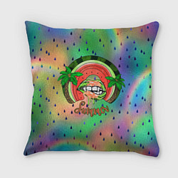 Подушка квадратная Лето в разгаре, цвет: 3D-принт