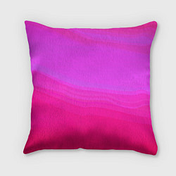 Подушка квадратная Neon pink bright abstract background, цвет: 3D-принт