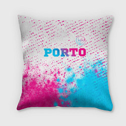 Подушка квадратная Porto Neon Gradient, цвет: 3D-принт