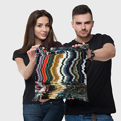 Подушка квадратная Glitch pattern - fashion trend, цвет: 3D-принт — фото 2