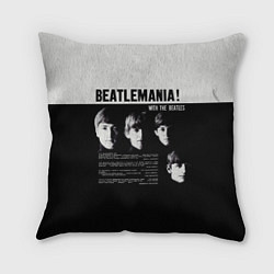 Подушка квадратная With The Beatles Битломания, цвет: 3D-принт