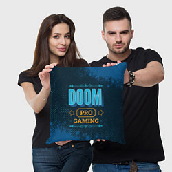 Подушка квадратная Игра Doom: pro gaming, цвет: 3D-принт — фото 2