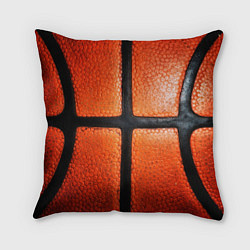 Подушка квадратная Баскетбольный мяч текстура, цвет: 3D-принт