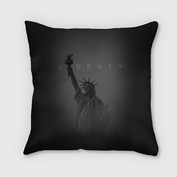 Подушка квадратная LIBERTY - СТАТУЯ СВОБОДЫ, цвет: 3D-принт