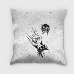 Подушка квадратная Motorhead и рок символ, цвет: 3D-принт
