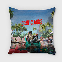 Подушка квадратная Dead island 2 главный герой, цвет: 3D-принт