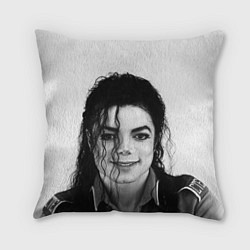 Подушка квадратная Майкл Джексон Фото, цвет: 3D-принт