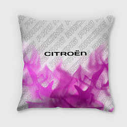 Подушка квадратная Citroen pro racing: символ сверху, цвет: 3D-принт