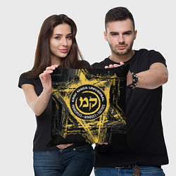 Подушка квадратная Krav maga tactical defense system emblem, цвет: 3D-принт — фото 2