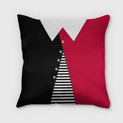 Подушка квадратная Праздничный новогодний карнавальный костюм Буратин, цвет: 3D-принт