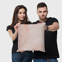 Подушка квадратная Розовый бархат, цвет: 3D-принт — фото 2