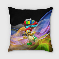 Подушка квадратная Super Mario Odyssey - Hero turtle Koopa Troopa, цвет: 3D-принт