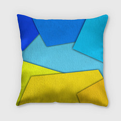 Подушка квадратная Простой геометрический фон, цвет: 3D-принт