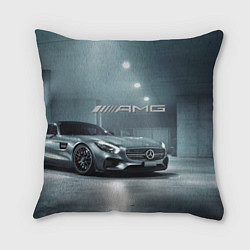 Подушка квадратная Mercedes AMG - Motorsport, цвет: 3D-принт