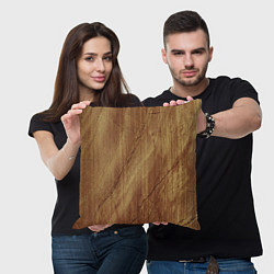 Подушка квадратная Деревянная текстура, цвет: 3D-принт — фото 2