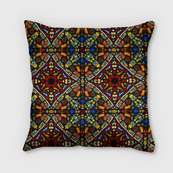 Подушка квадратная Витражи - диагонали, цвет: 3D-принт