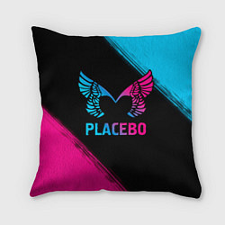 Подушка квадратная Placebo - neon gradient, цвет: 3D-принт