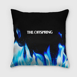 Подушка квадратная The Offspring blue fire, цвет: 3D-принт