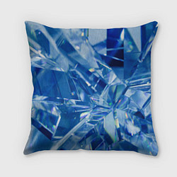 Подушка квадратная Кристаллики, цвет: 3D-принт