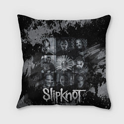 Подушка квадратная Slipknot black & white style, цвет: 3D-принт