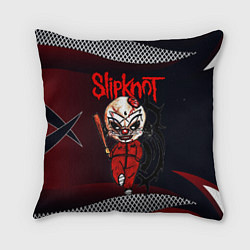 Подушка квадратная Slipknot бита, цвет: 3D-принт