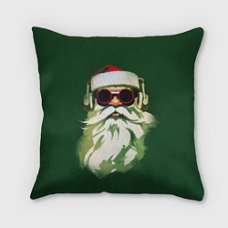 Подушка квадратная Добрый Санта, цвет: 3D-принт
