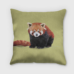 Подушка квадратная Полигональная панда, цвет: 3D-принт