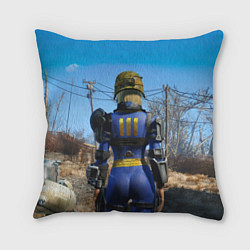 Подушка квадратная Vault 111 suit at Fallout 4 Nexus, цвет: 3D-принт