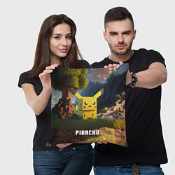 Подушка квадратная Pokеmon Pikachu, цвет: 3D-принт — фото 2