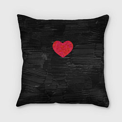 Подушка квадратная Black Valentin, цвет: 3D-принт
