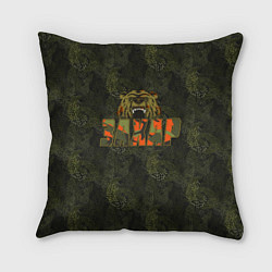 Подушка квадратная Захар камуфляж, цвет: 3D-принт