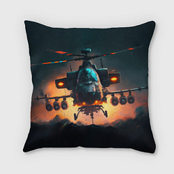 Подушка квадратная Вертолет Ка 2 - AI, цвет: 3D-принт