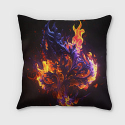 Подушка квадратная Текстура огня, цвет: 3D-принт