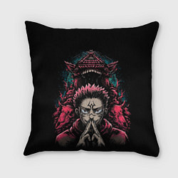 Подушка квадратная Сукуна магческая битва, цвет: 3D-принт