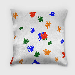 Подушка квадратная Мамин художник, цвет: 3D-принт