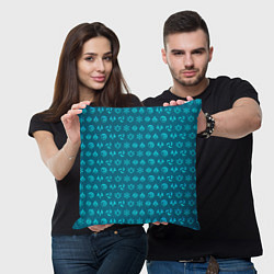 Подушка квадратная Паттерн элементали под крио, цвет: 3D-принт — фото 2