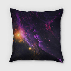 Подушка квадратная Неоновое пространство космоса, цвет: 3D-принт