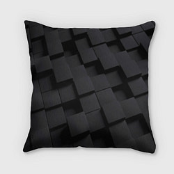 Подушка квадратная Металлические плитки хром, цвет: 3D-принт