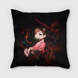 Подушка квадратная Nezuko Demon Slayer art, цвет: 3D-принт
