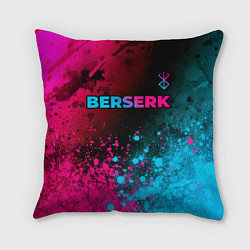 Подушка квадратная Berserk - neon gradient: символ сверху
