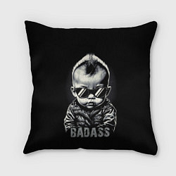 Подушка квадратная Badass, цвет: 3D-принт