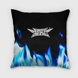 Подушка квадратная Babymetal blue fire, цвет: 3D-принт