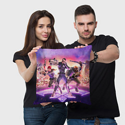 Подушка квадратная Saints Row - shooter - video game - characters, цвет: 3D-принт — фото 2