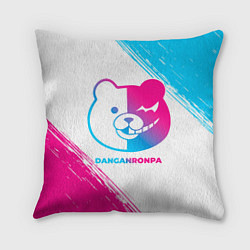 Подушка квадратная Danganronpa neon gradient style, цвет: 3D-принт