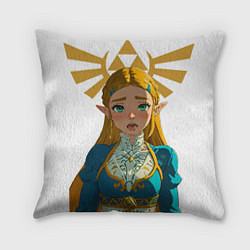 Подушка квадратная The legend of Zelda - ahegao, цвет: 3D-принт