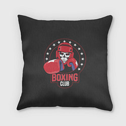 Подушка квадратная Boxing club - боксёр, цвет: 3D-принт